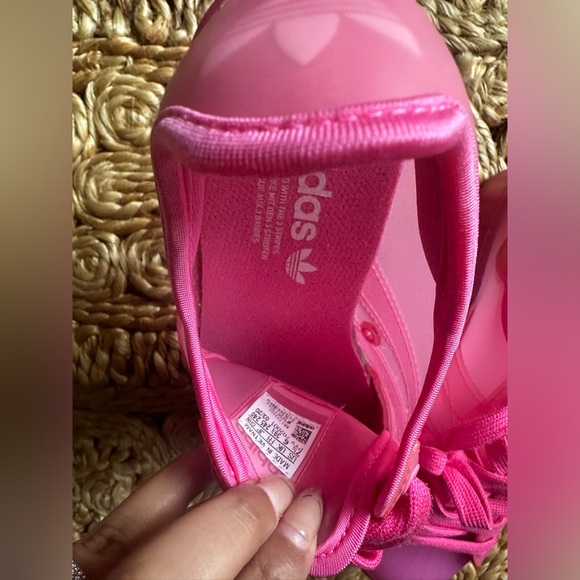 Rare limited Adidas pink jelly superstars. Size 7.5. Perfect condition. NWOT. - Picture 10 of 10